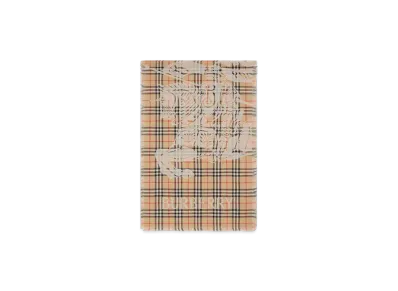 Burberry EKD Check Wool Scarf "Sand"
