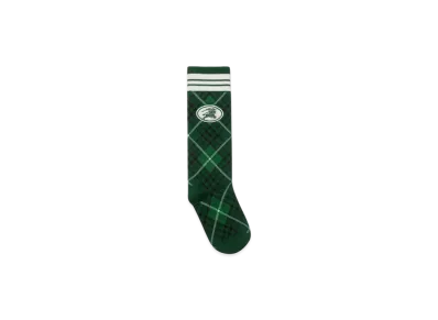 Burberry Argyle Check Stretch-cotton Blend Socks "Green"