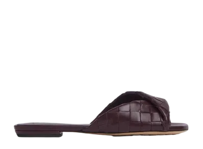 Bottega Veneta Women's Blink Flat Mule "Dark Barolo"