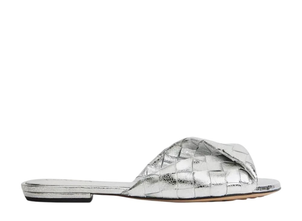 ボッテガヴェネタ ウィメンズ ブリンク フラット ミュール "シルバー"