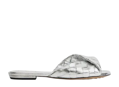 Bottega Veneta Women's Blink Flat Mule "Silver"