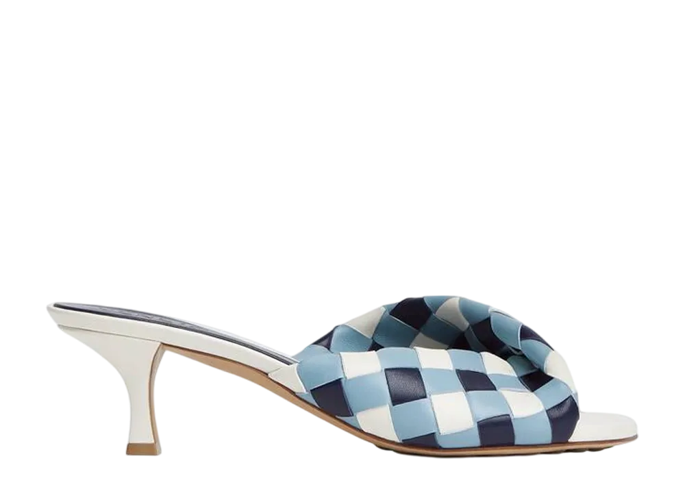 ボッテガヴェネタ ウィメンズ ブリンク ミュール "アビス/ニューアイス/ホワイト"