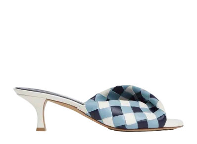 Bottega Veneta Women's Blink Mule "Abyss/New Ice/White"