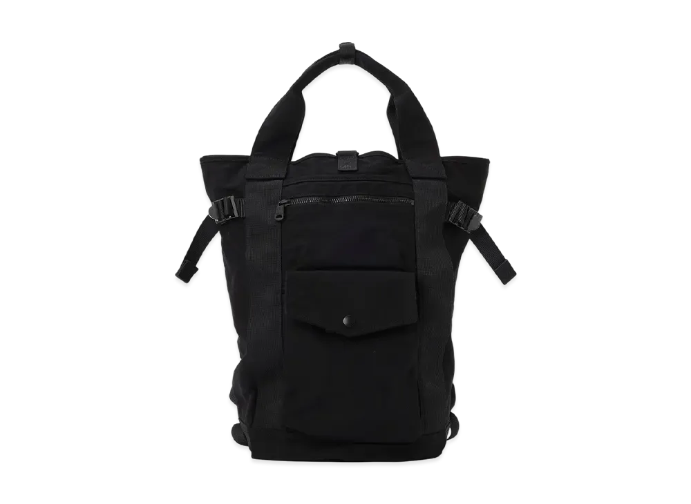 PORTER For MARGARET HOWELL Cotton Nylon Canvas Bag "Black"