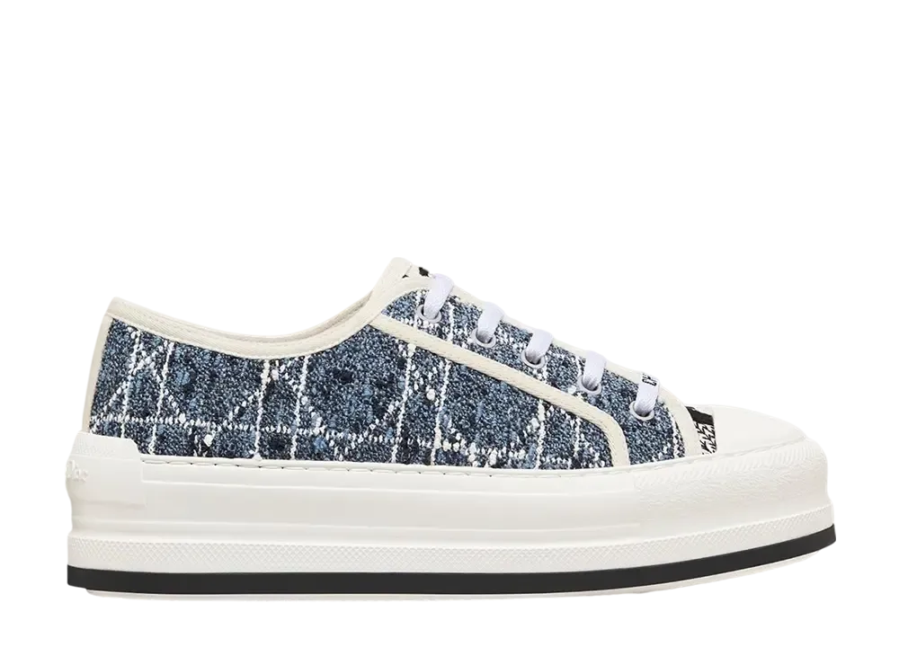 Dior Women's Walk'n'Dior Platform Sneaker Cannage Tweed "デニムブルー"
