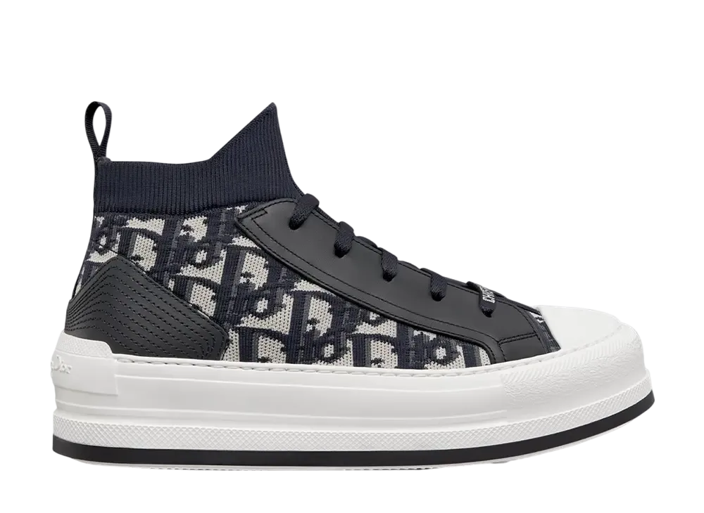 Dior Women's Walk'n'Dior Platform Sneaker Dior Oblique Technical Mesh & Calfskin "Deep Blue"