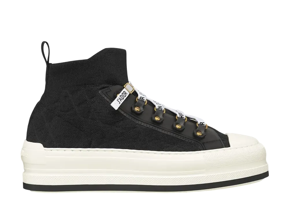 Dior Women's Walk'n'Dior Platform Sneaker Macrocannage Technical Knit "Black"