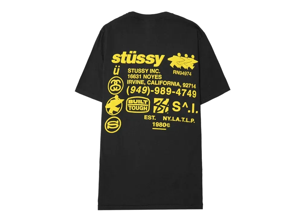 Stussy Dna Pigment Dyed Tee "Black" (FA24)