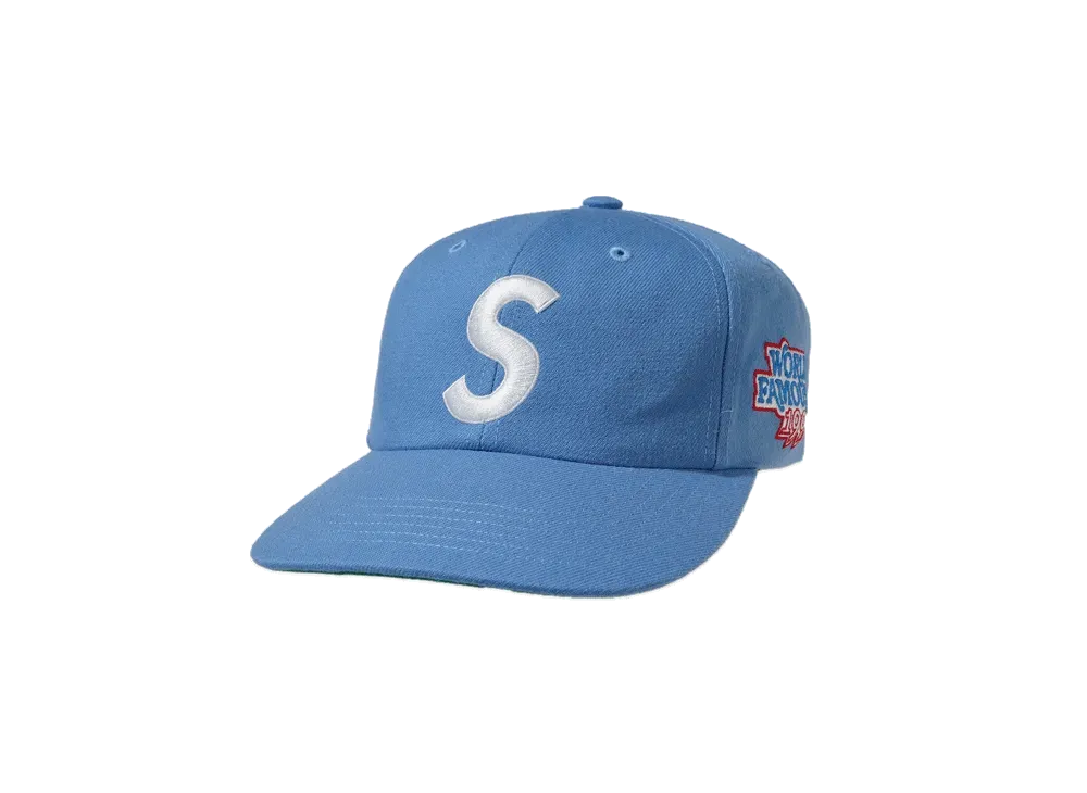 Supreme World Famous S Logo 6-Panel "Light Blue"