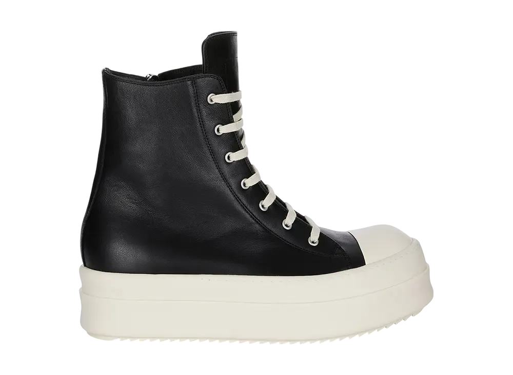 Rick Owens FW25 Concordians Mega Bumper Sneaks "Black/Milk/Milk"