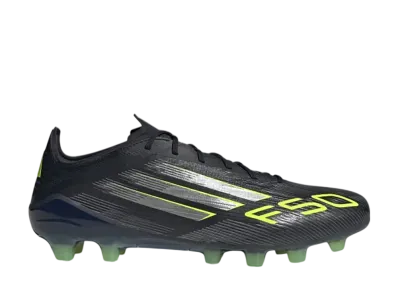 adidas F50 Elite HG/AG "Core Black/Iron Metallic/Lucid Lemon"