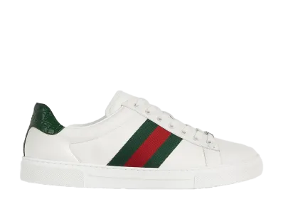 GUCCI Ace Web Stripe Sneaker "White/Green/Red"