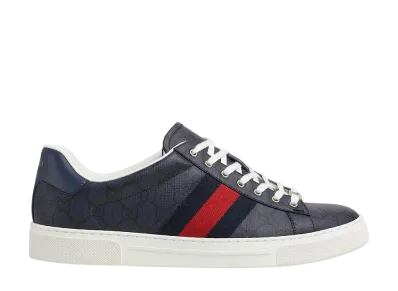 GUCCI Ace Web Stripe Sneaker "Blue/Red/Blue"