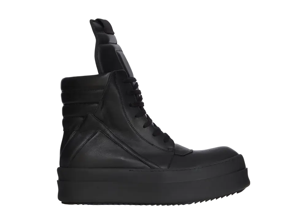 Rick Owens FW25 Concordians Mega Bumper Geobasket "All Black"