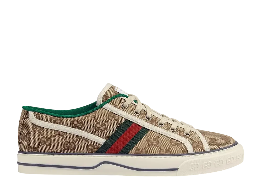 グッチ テニス 1977 GG スニーカー "ベージュ/エボニー "