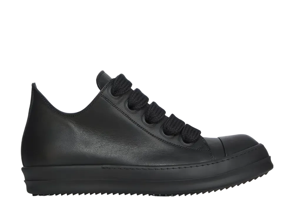 Rick Owens FW25 Concordians Jumbolace Low Sneaks "All Black"