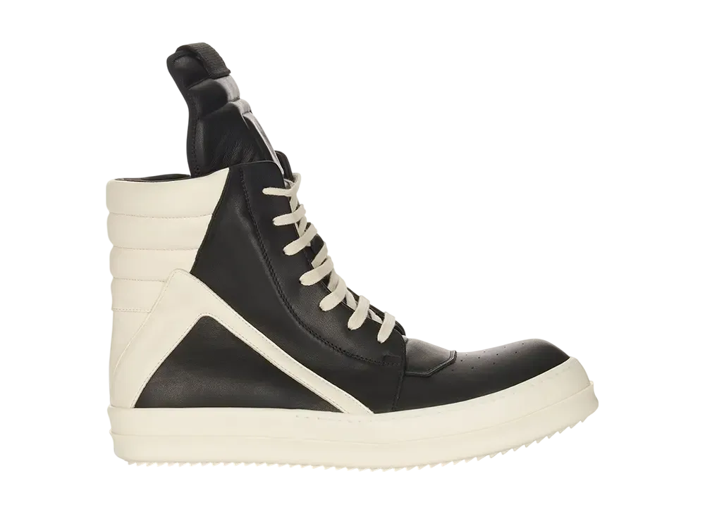 Rick Owens FW25 Concordians Geobasket "Black/Milk/Milk"