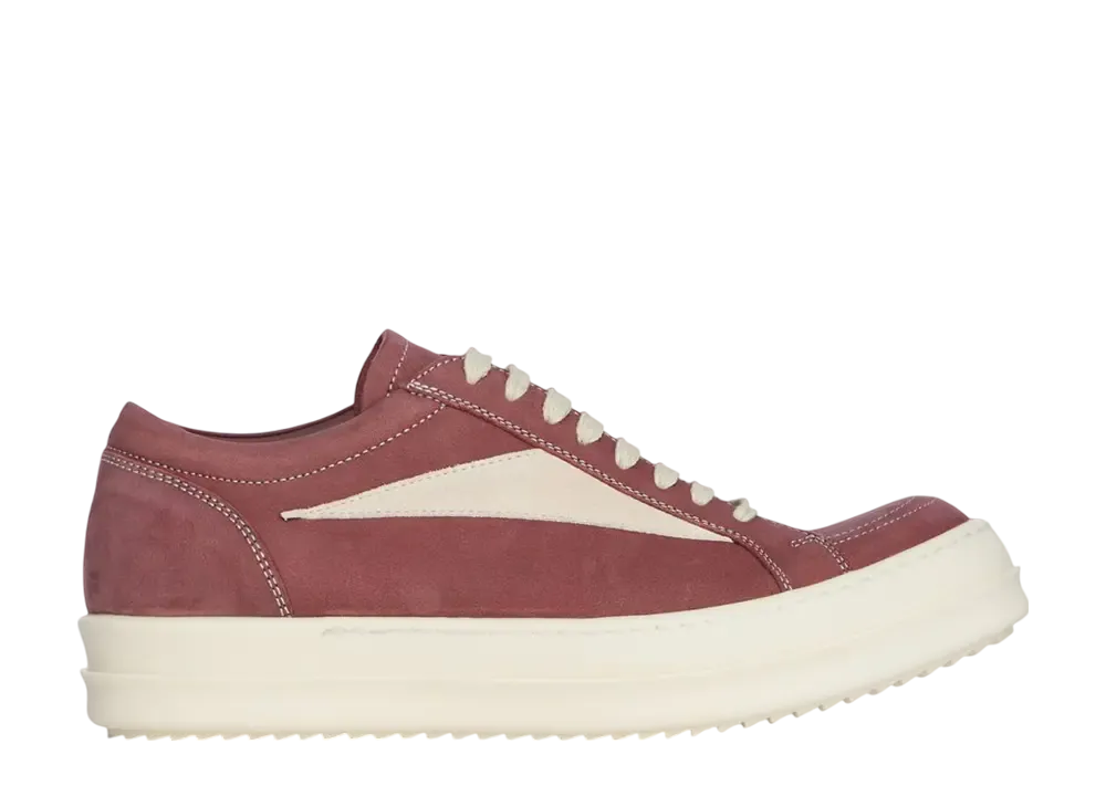 Rick Owens FW25 Concordians Vintage Sneaks "Rosewood/Milk/Milk"
