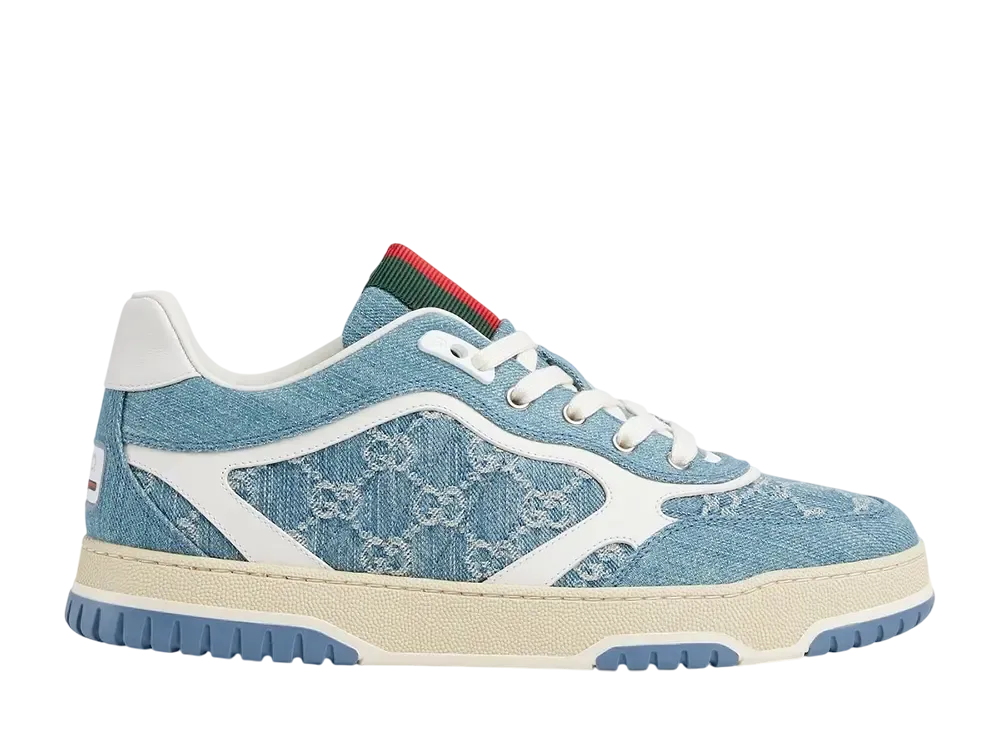 グッチ リウェブ スニーカー "ライトブルーデニム"