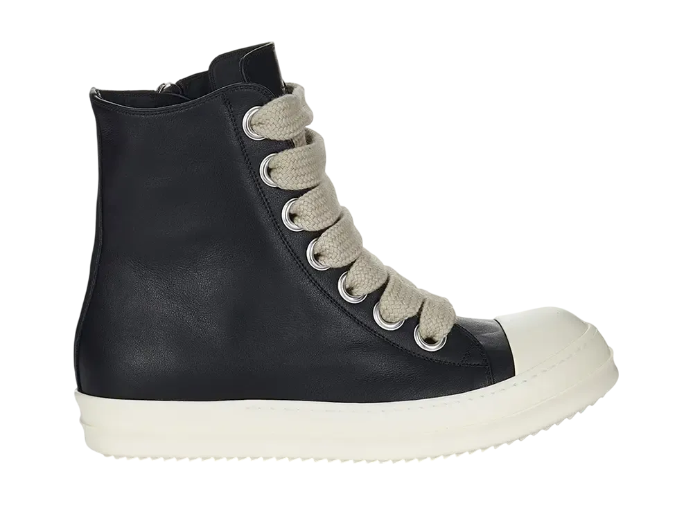 Rick Owens Women's FW25 Concordians Jumbolace Sneakers "Black/Milk/Milk"
