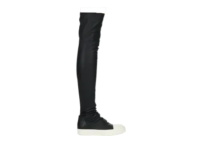 Rick Owens Women's FW25 Concordians High Stocking Sneaks "Black/Milk/Milk"