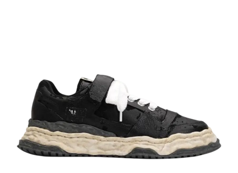 メゾンミハラヤスヒロ キース OG ソール フィルム アタッチド キャンバス ロートップ スニーカー "ブラック" (A15FW711)