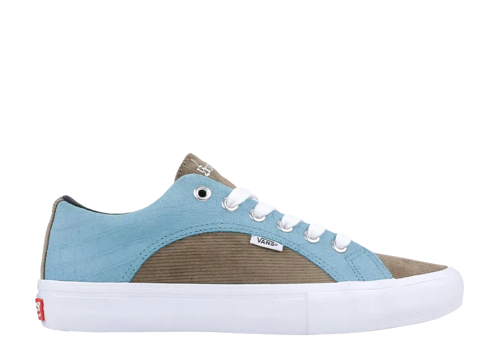 Supreme × Vans Lampin Pro Croc Suede "Blue/Brown"