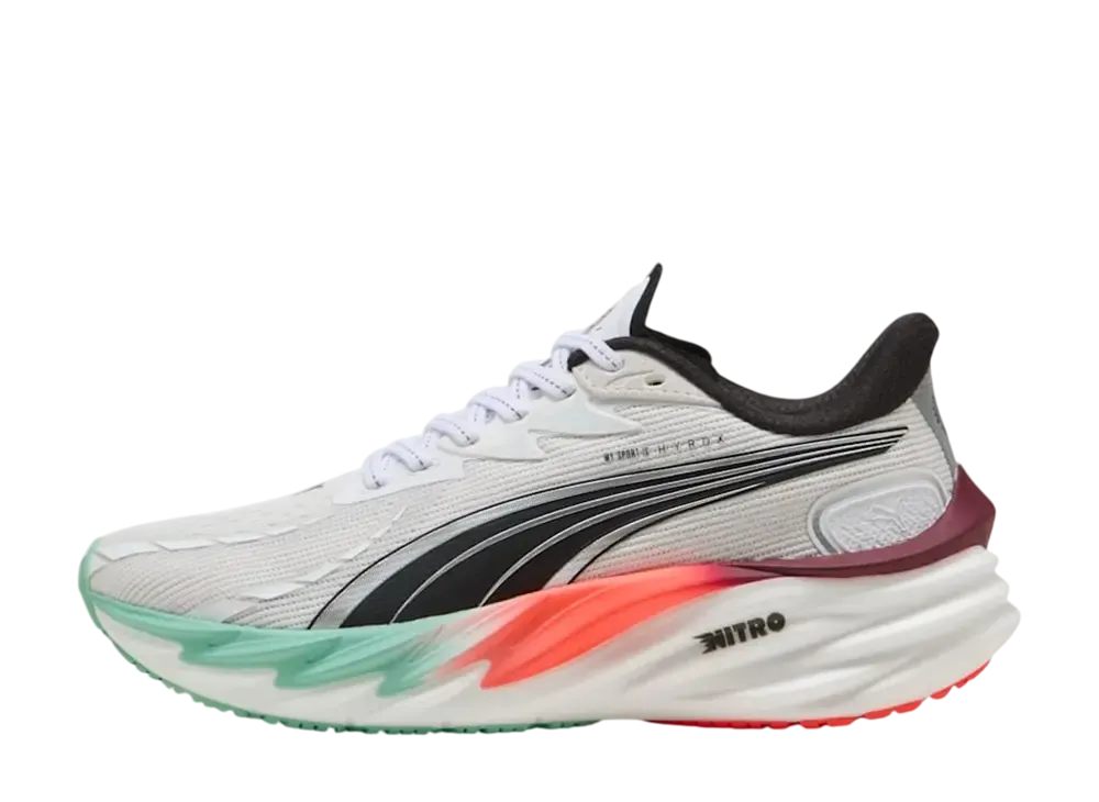 Hyrox × Puma Women's Velocity Nitro 4 "Puma White/Mint Melt/Glowing Red"