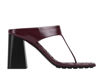 Bottega Veneta Women's Marella Thong "Dark Barolo"