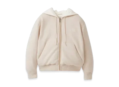 MIU MIU Women's Wool and Cashmere Down Jacket "Natural"