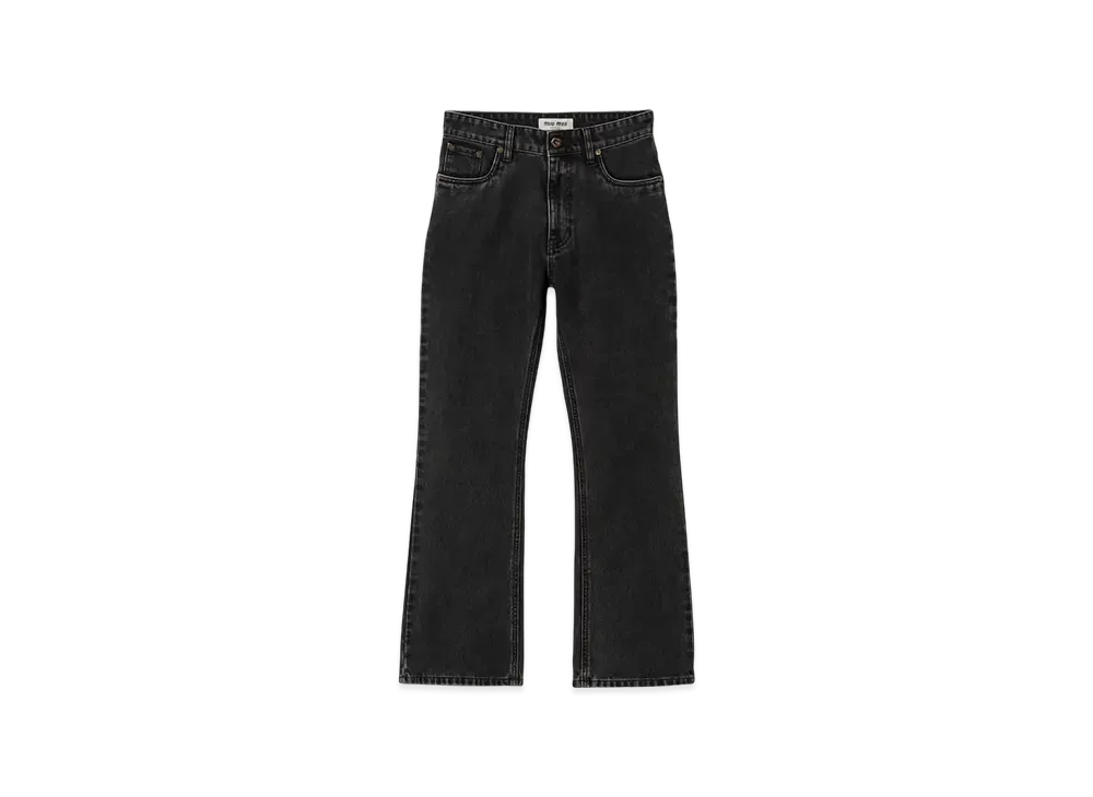 MIU MIU Women's Denim Pants "Black"