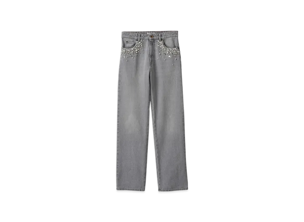 MIU MIU Women's Denim Pants "Grey"