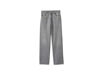 MIU MIU Women's Denim Pants "Grey"