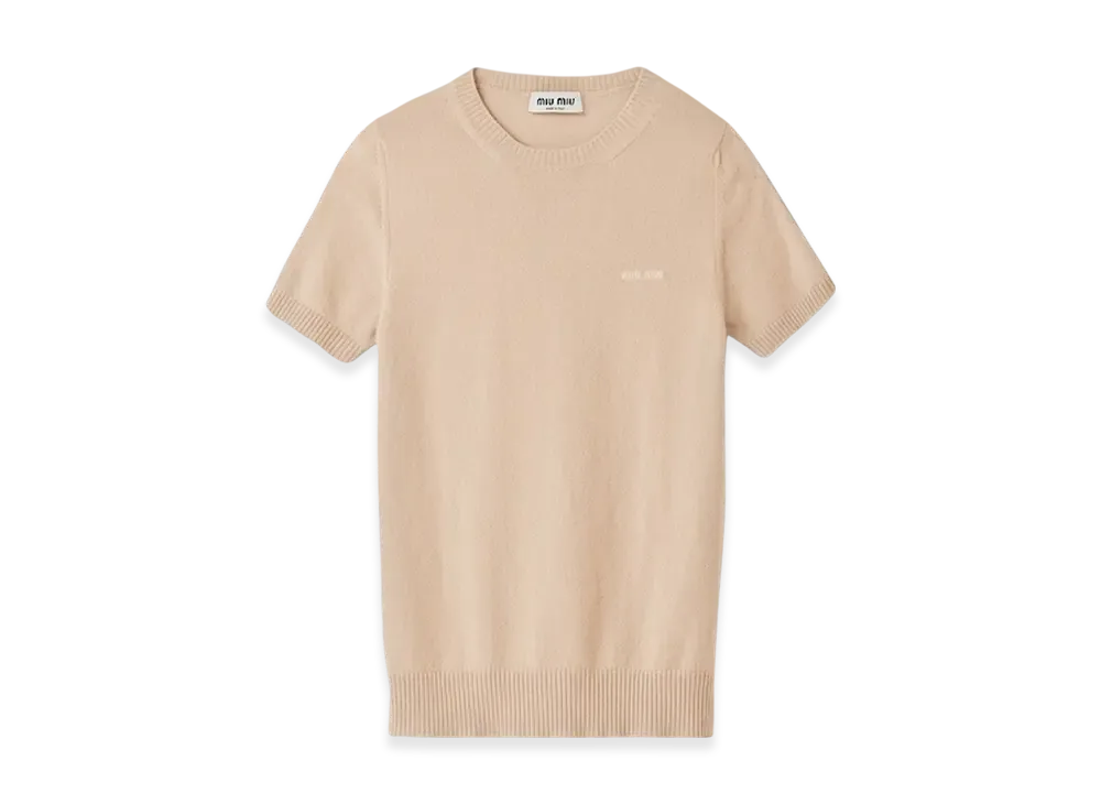 MIU MIU Women's Cashmere Sweater "Albino White"