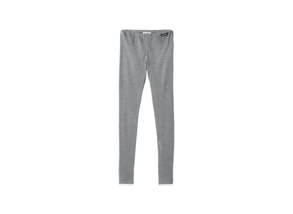MIU MIU Women's Silk Jersey Pants "Grey"