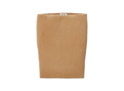 MIU MIU Women's Corduroy Skirt "Camel Brown"