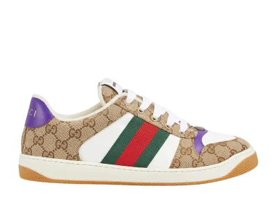 GUCCI Screener Sneaker "Beige/Dark Brown"