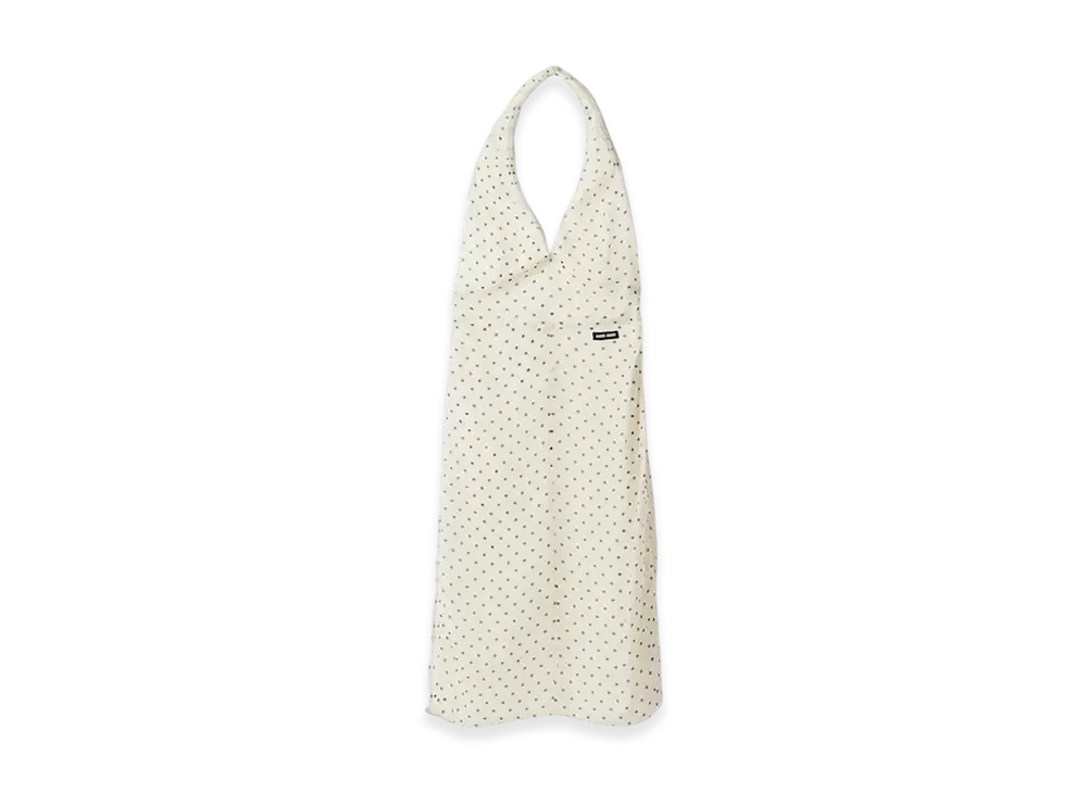 MIU MIU Women's Polka Dot Chiffon Dress "Ivory/Black"