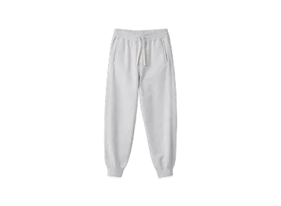 MIU MIU Women's Embroidered Cotton Fleece Pants "Grey"