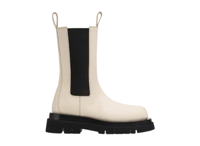 Bottega Veneta Women's Lug Chelsea Boot "Sea Salt"