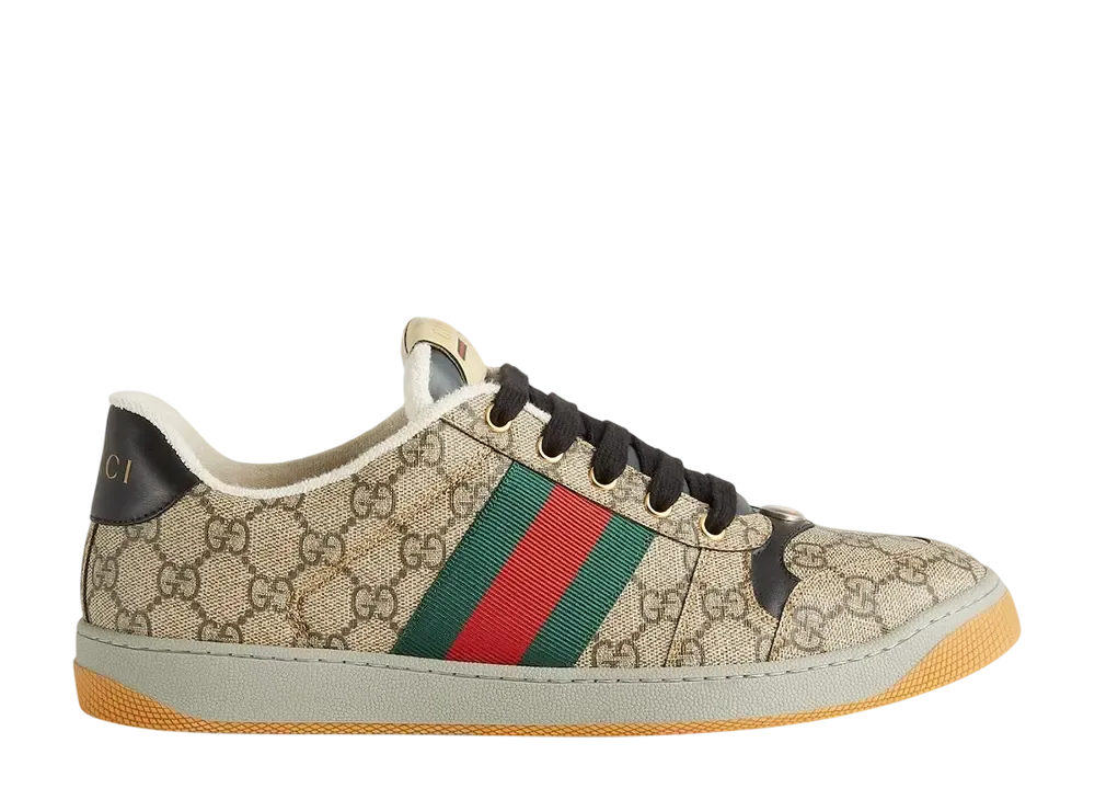 グッチ スクリーナー スニーカー "ベージュ/エボニー"