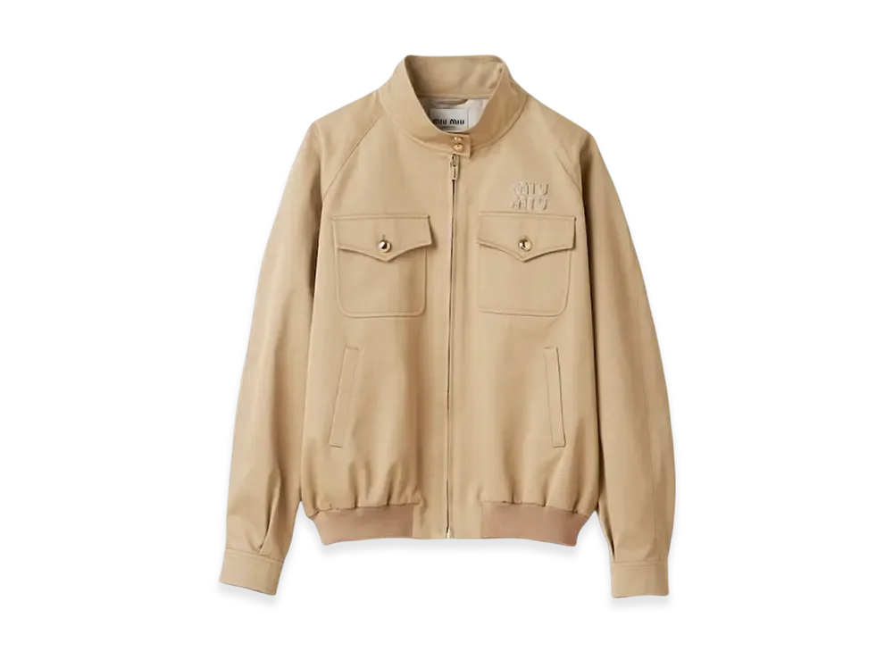 MIU MIU Women's Chino Blouson Jacket "Cord"