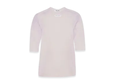 MIU MIU Women's Nylon Sweater "Lilac"