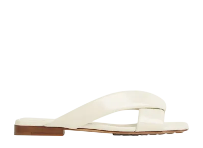 Bottega Veneta Women's Riva Flat Mule "Sea Salt"