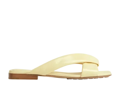 Bottega Veneta Women's Riva Flat Mule "Camomile"