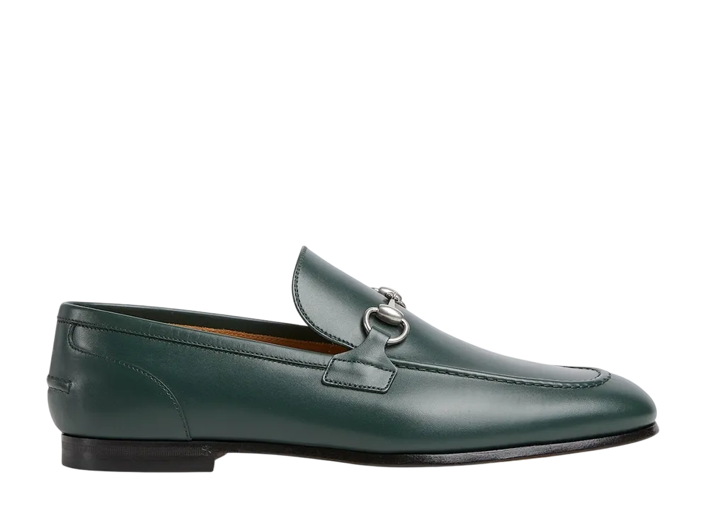 グッチ ヨルダーン ローファー "ダークグリーンレザー"