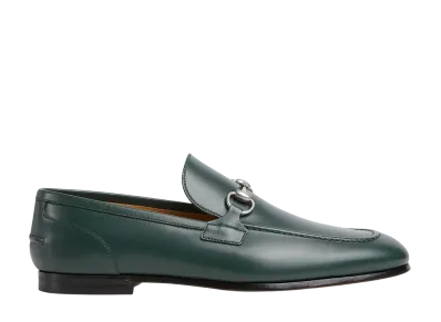 GUCCI Jordaan Loafer "Dark Green Leather"