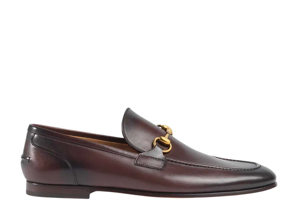 グッチ ヨルダーン ローファー "ダークブラウンレザー"