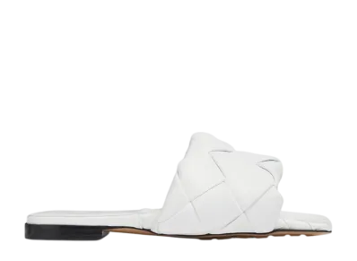 Bottega Veneta Women's Lido Flat Sandal "Optic White"