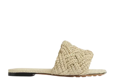Bottega Veneta Women's Lido Flat Sandal "White"